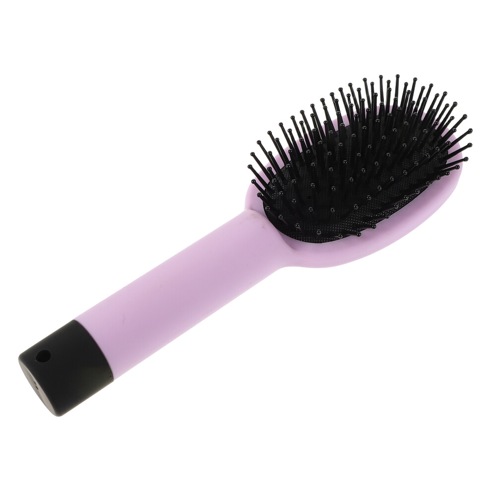 Ohphcall Unisex 3Pcs Violet Plastic Detangle Comb With Scalp Massager And Storage Box