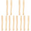 12Pcs Natural Wood Handle Replacement Khaki Fitting Accessory 5