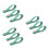 9Pcs Green Guitar Strap Holder Neck Strap for Acoustic Ukulele 4