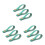 9Pcs Green Guitar Strap Holder Neck Strap for Acoustic Ukulele 5