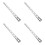 4Pcs Adjustable Silver Curtain Hanger Brackets with Stable Track Clips 8