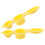 10Pcs Yellow Cookie Press Baking Mold ABS Home Baking Tools 3
