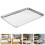 6Pcs Stainless Steel Steaming Tray Silver Rectangular Serving Platter 11