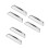 6Pcs Stainless Steel Steaming Tray Silver Rectangular Serving Platter 4