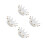 4Pcs Stylish White Ceramic Nail Art Cup for Professional Use 8