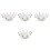 4Pcs Stylish White Ceramic Nail Art Cup for Professional Use 6