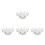 4Pcs Stylish White Ceramic Nail Art Cup for Professional Use 7