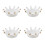 4Pcs Stylish White Ceramic Nail Art Cup for Professional Use 5
