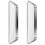 6Pcs Stainless Steel Steaming Tray Silver Rectangular Serving Platter 3