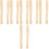 12Pcs Natural Wood Handle Replacement Khaki Fitting Accessory 4