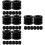 32Pcs ABS Plastic Foosball Bumper Pads Black for Game Tables 8