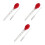 3Pcs Silicone Liquid Baster with Brush Multi-Color for Turkey and Bbq 8