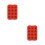 2Pcs Red Ice Making Tray 12 Cavities Flexible Non-Deformable Mold 6
