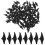 500Pcs Black Plastic Chicken and Duck Beaks for DIY Handcraft Projects 1
