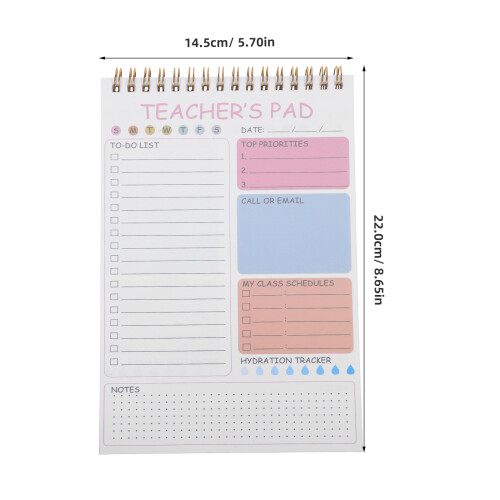 Pink Routine Planner Notebook for Daily Work and Goal Tracking 2