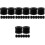 32Pcs ABS Plastic Foosball Bumper Pads Black for Game Tables 5
