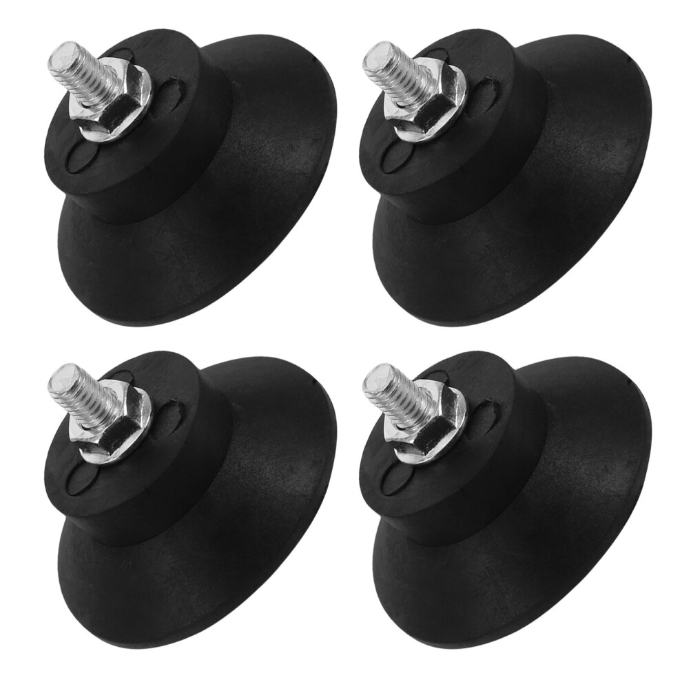8Pcs Threaded Rubber Feet Pads Anti Vibration Shock Absorbers Black 3403905455772