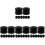 32Pcs ABS Plastic Foosball Bumper Pads Black for Game Tables 4