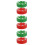 6Pcs Plastic Roller Hockey Pucks Assorted Colors for Training 8