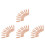 40Pcs Solid Wood Stair Spindles Khaki with Elegant Roman Head Design 8
