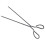 3Pcs Thickened Iron Fire Tongs Multipurpose for Home Fire Handling 1
