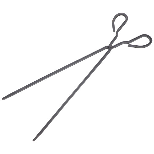 3Pcs Thickened Iron Fire Tongs Multipurpose for Home Fire Handling 1