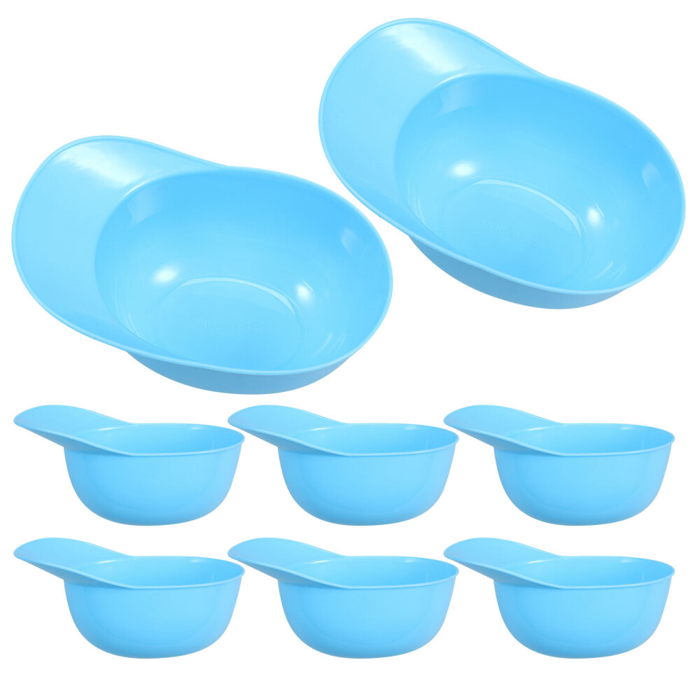 Inoomp 30Pcs Baby Ice Cream Bowls Sky-Blue Hat Shape Reusable Household Bowls
