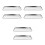 6Pcs Stainless Steel Steaming Tray Silver Rectangular Serving Platter 10