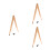 3Pcs Portable Wood Compass Teaching and Drawing Tool for Schools 6