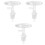 3Pcs Reusable Silicone Water Jug Cap for Gallon Bottle Leakproof 5