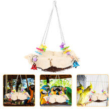 3Pièces Nichoir En Rotin Coloré Pour Perroquet Jeu En Cage