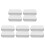 10Pcs Silver Small Tin Boxes Hinged Metal Box Compact Portable Storage 8