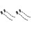 4Pcs Iron Flute Holders Black Hanging Racks for Flute 4