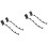 4Pcs Iron Flute Holders Black Hanging Racks for Flute 6