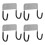 4Pcs Wall Mounted Iron Board Holder Multi Color Laundry Room Organizer 7