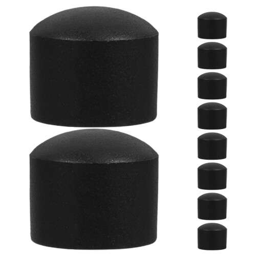20Pcs Black Plastic Foosball Table Rod Safety Covers Mini End Caps 2