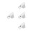 4Pcs White Turntable Needle Replacement for Vinyl Stylus Record Player 10