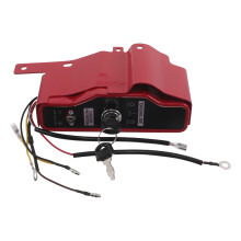 Red Ignition Switch Panel Box with Key for Generator and Tractor
