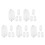 10Paren Modieuze Transparante Silicone Oorclips Dames En 10