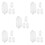 10Paren Modieuze Transparante Silicone Oorclips Dames En 9