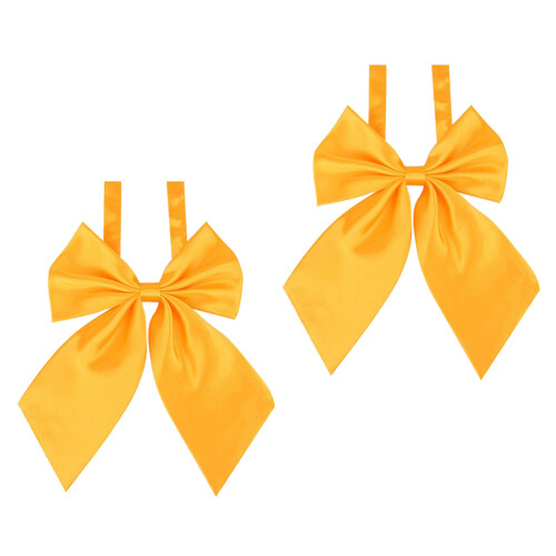 4Pcs Yellow Bow Tie Graduation Accessory Comfortable Durable 1