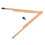 3Pcs Portable Wood Compass Teaching and Drawing Tool for Schools 3