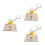 3Sets Beige Solar System Wood Model Astronomy Classroom Teaching Aid 7