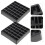 4St Herbruikbare Coin Display Case Van Slijtvast Plastic, Zwart 11