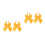 4Pcs Yellow Bow Tie Graduation Accessory Comfortable Durable 4
