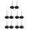5Sets Walker Arm Rest Attachment Knobs Durable Black Plastic Metal 4
