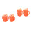 4Pcs Non Spill Elderly Drinking Cups with Wide Handle Orange 5