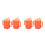 4Pcs Non Spill Elderly Drinking Cups with Wide Handle Orange 8