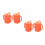 4Pcs Non Spill Elderly Drinking Cups with Wide Handle Orange 7