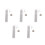 5Pcs Silver Graduation Cap Cross Bookmark for Students and Teachers 5